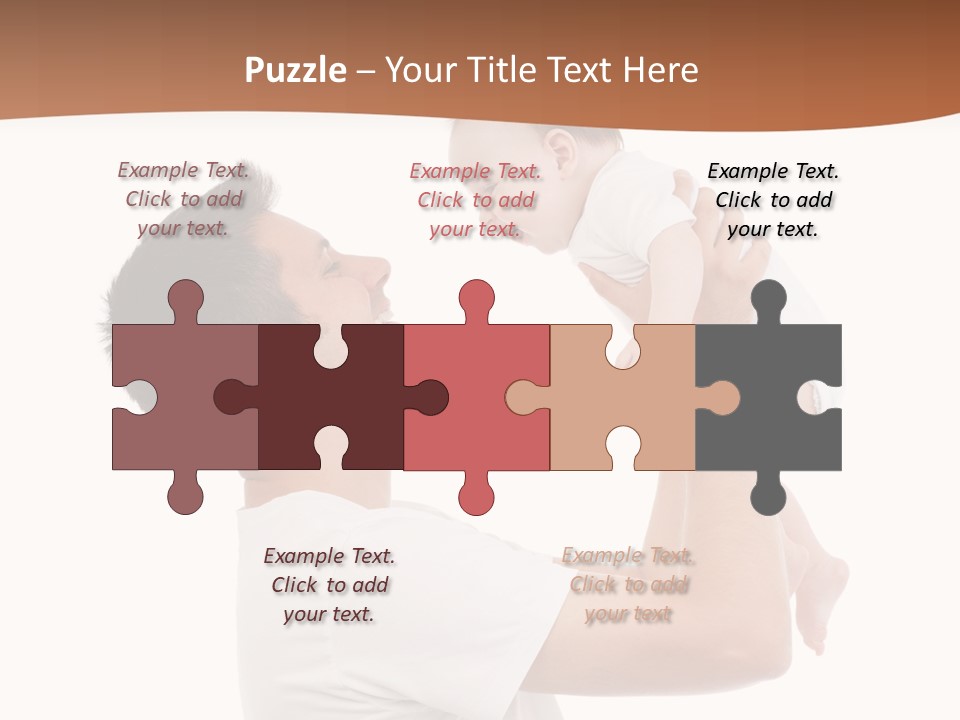 Gray Isolated On White Son PowerPoint Template