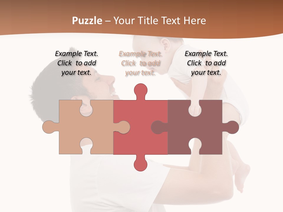 Gray Isolated On White Son PowerPoint Template