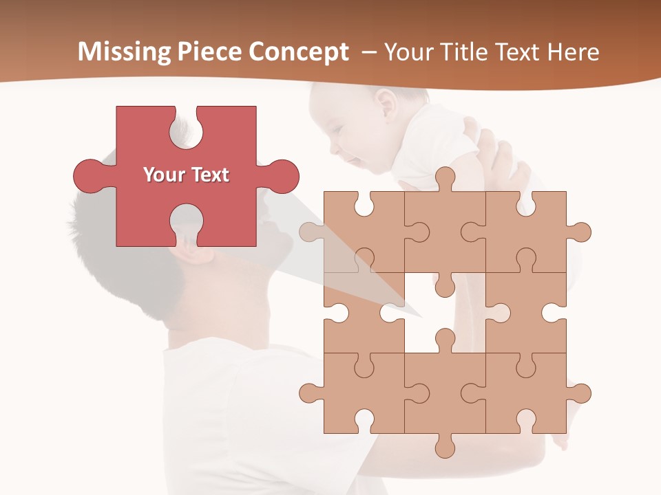 Gray Isolated On White Son PowerPoint Template