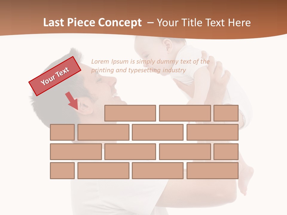 Gray Isolated On White Son PowerPoint Template