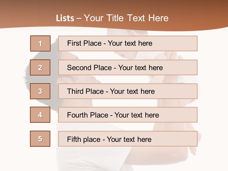 Gray Isolated On White Son PowerPoint Template