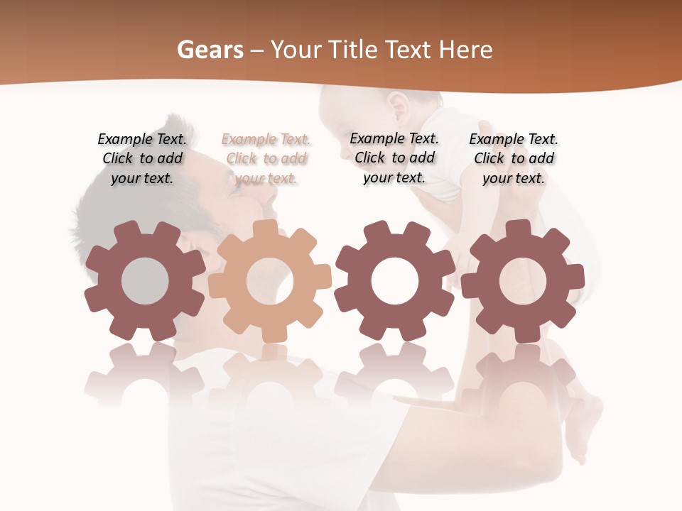 Gray Isolated On White Son PowerPoint Template