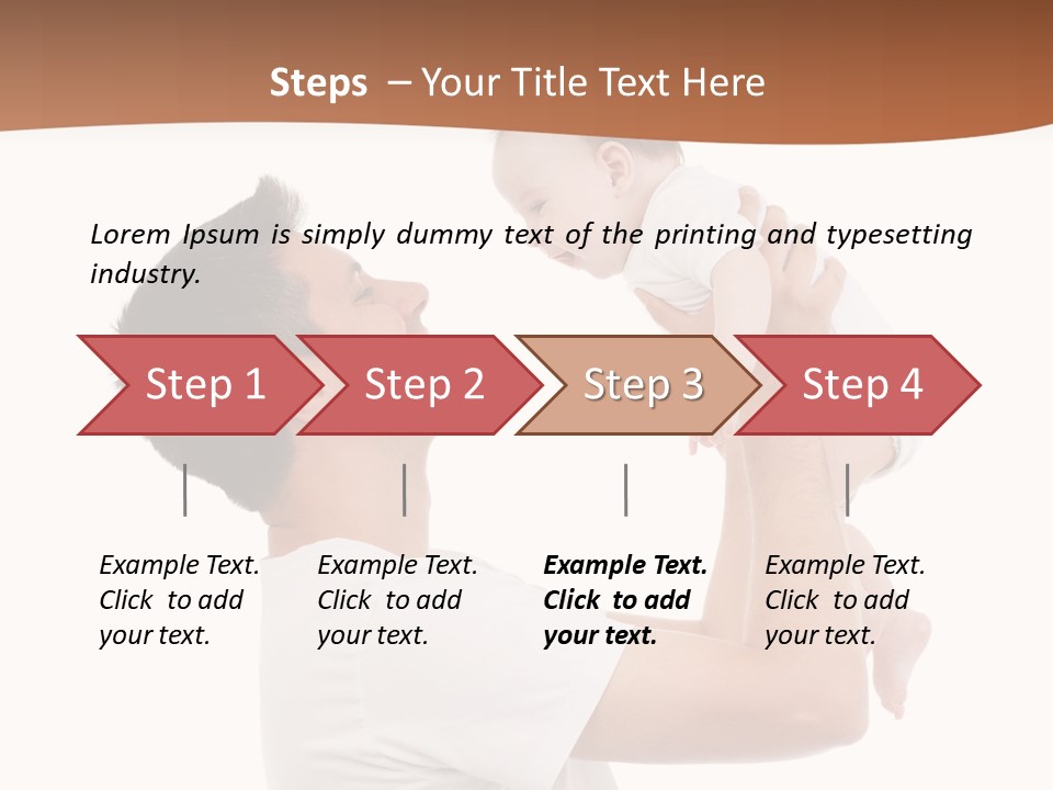 Gray Isolated On White Son PowerPoint Template