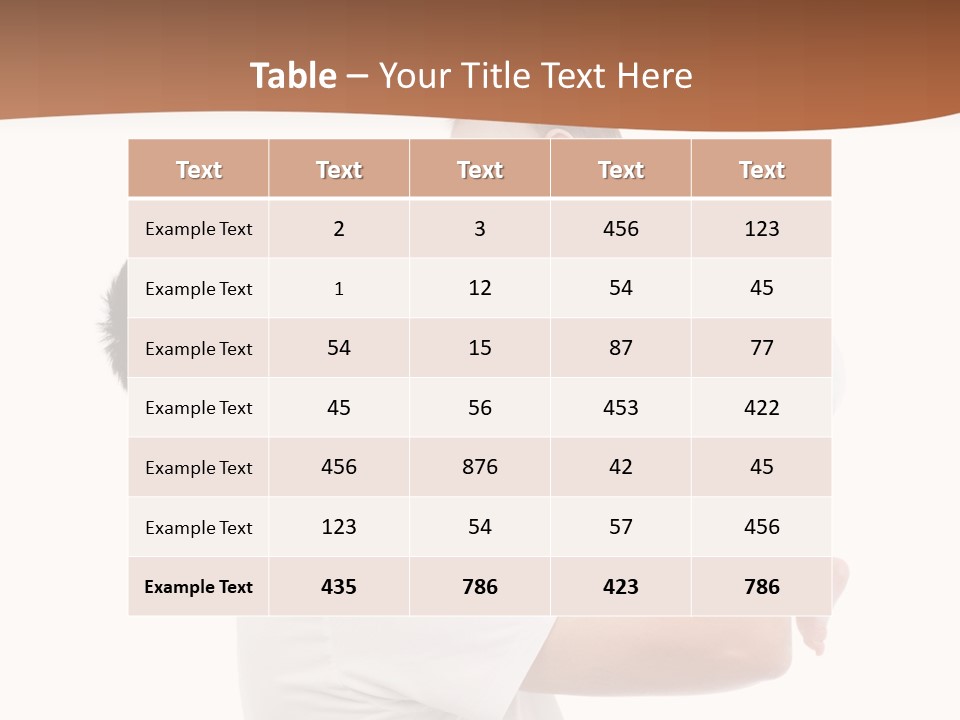 Gray Isolated On White Son PowerPoint Template