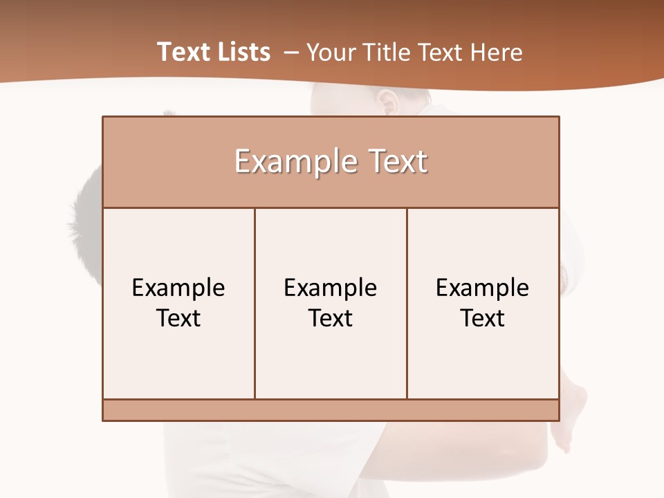 Gray Isolated On White Son PowerPoint Template