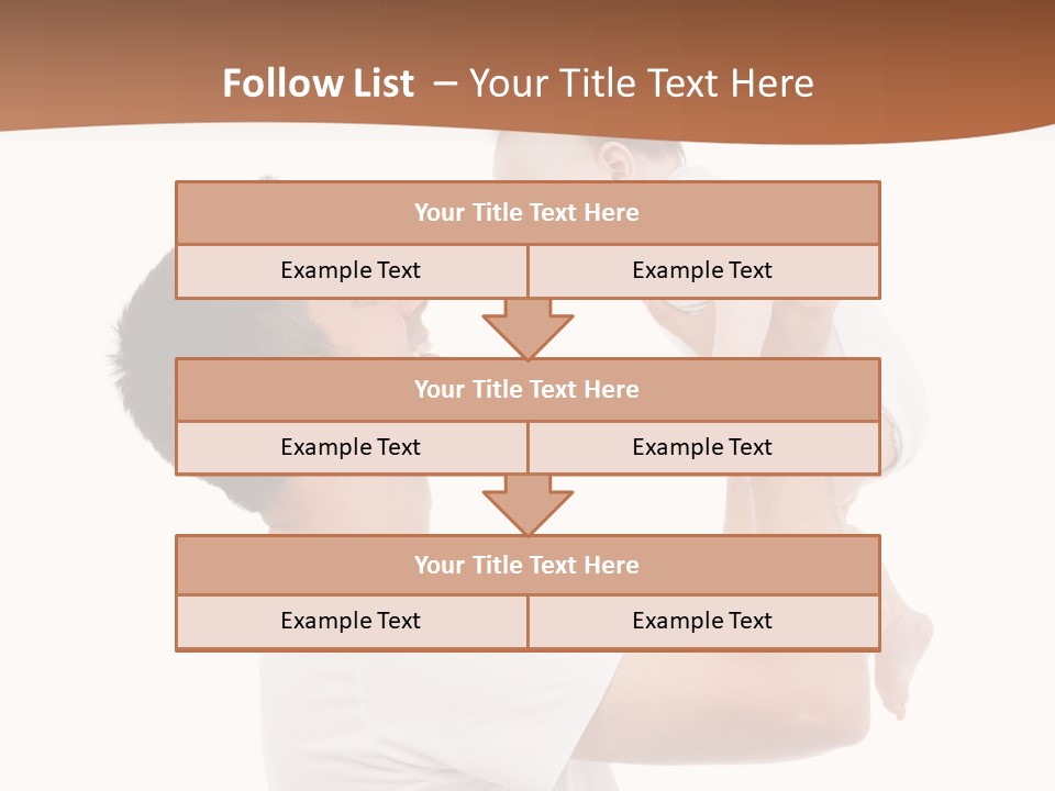 Gray Isolated On White Son PowerPoint Template