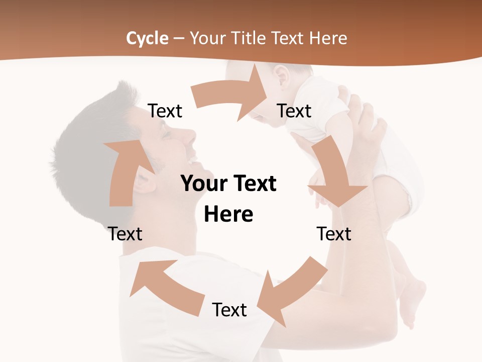 Gray Isolated On White Son PowerPoint Template