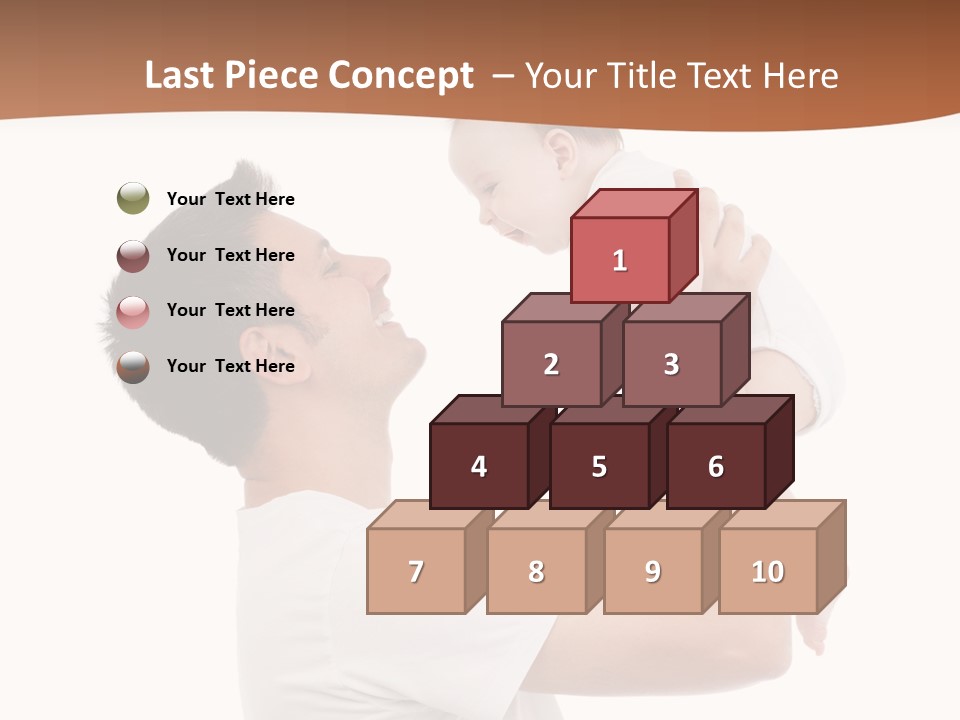 Gray Isolated On White Son PowerPoint Template