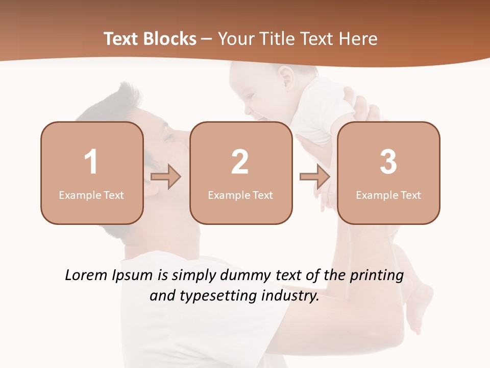 Gray Isolated On White Son PowerPoint Template