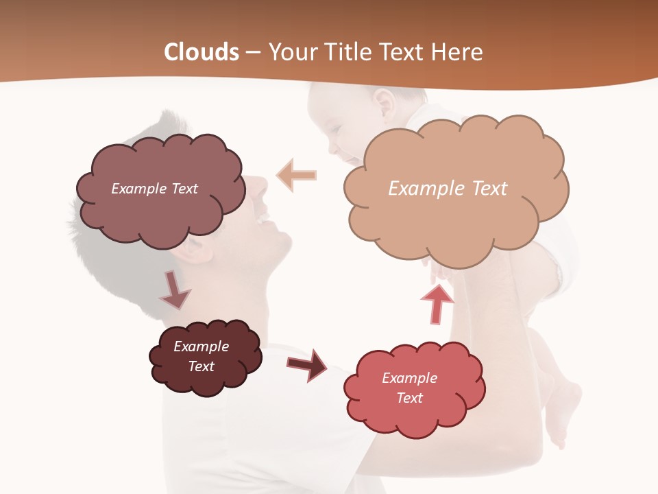 Gray Isolated On White Son PowerPoint Template