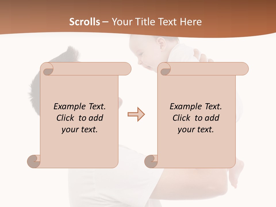 Gray Isolated On White Son PowerPoint Template