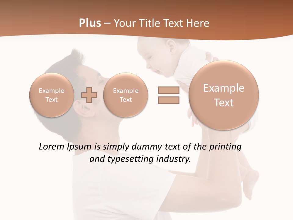 Gray Isolated On White Son PowerPoint Template