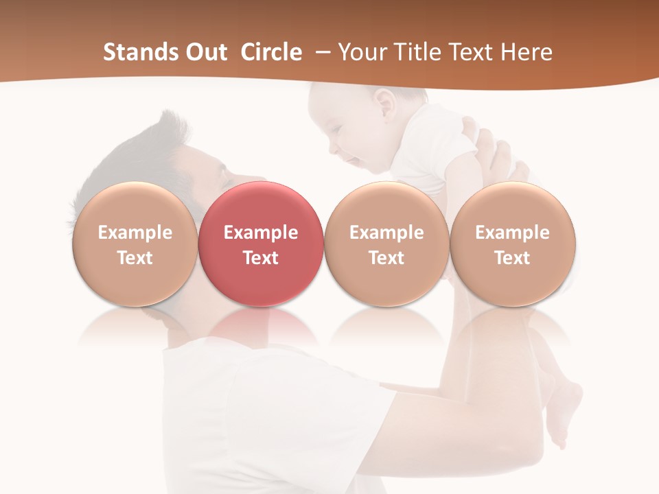 Gray Isolated On White Son PowerPoint Template