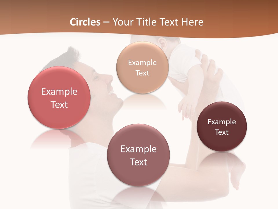 Gray Isolated On White Son PowerPoint Template