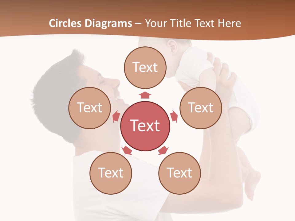 Gray Isolated On White Son PowerPoint Template