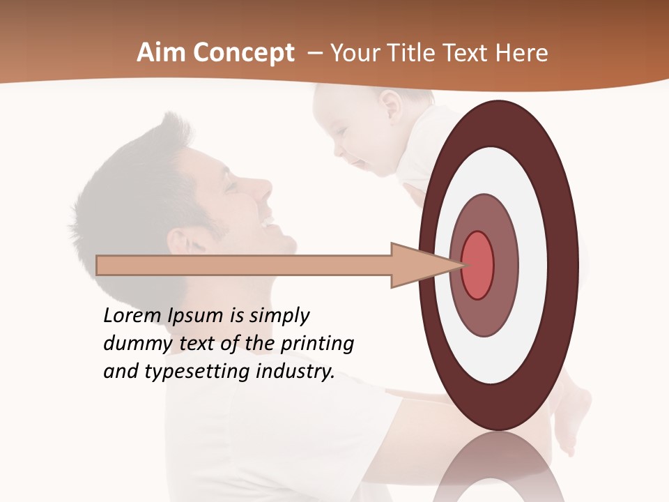 Gray Isolated On White Son PowerPoint Template