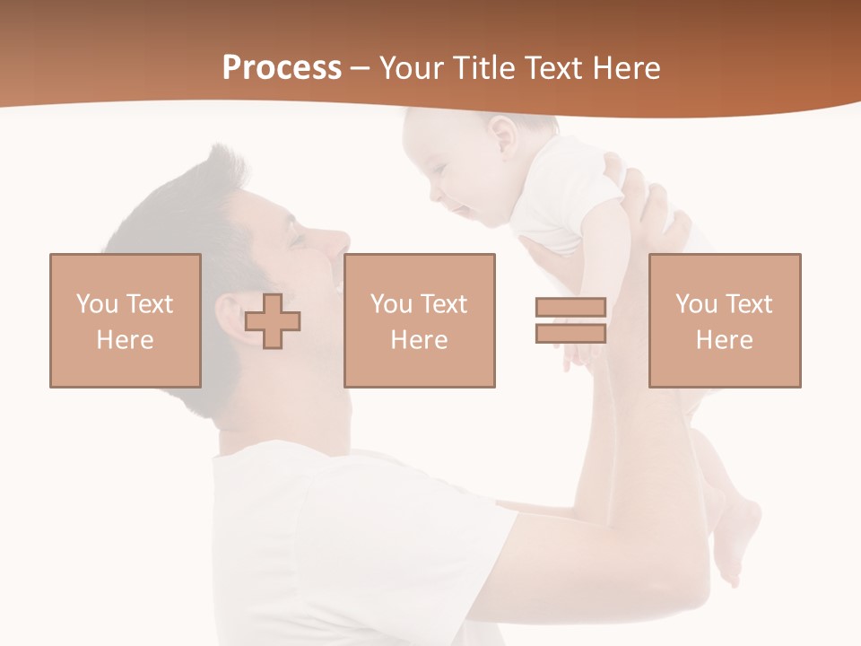 Gray Isolated On White Son PowerPoint Template