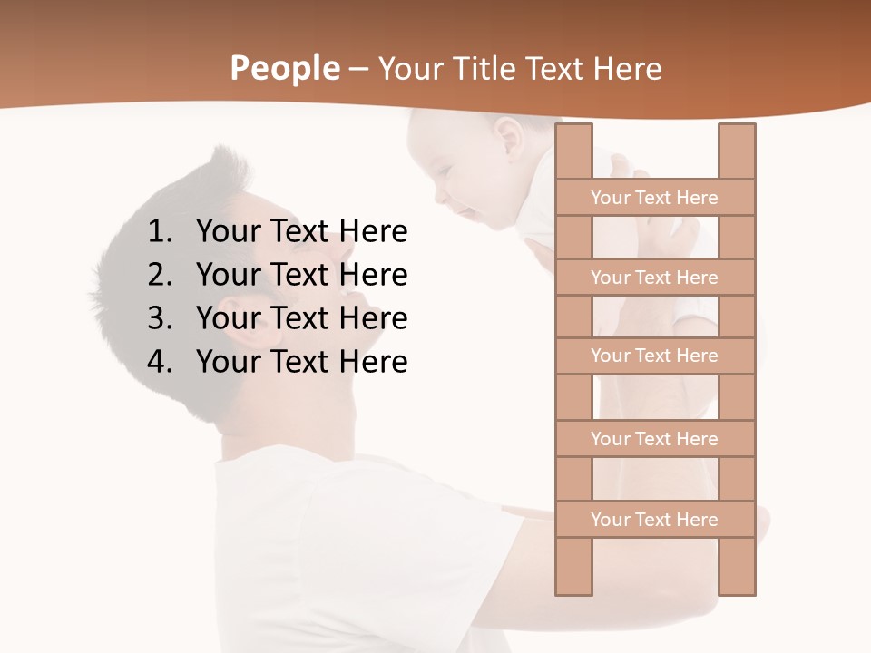 Gray Isolated On White Son PowerPoint Template