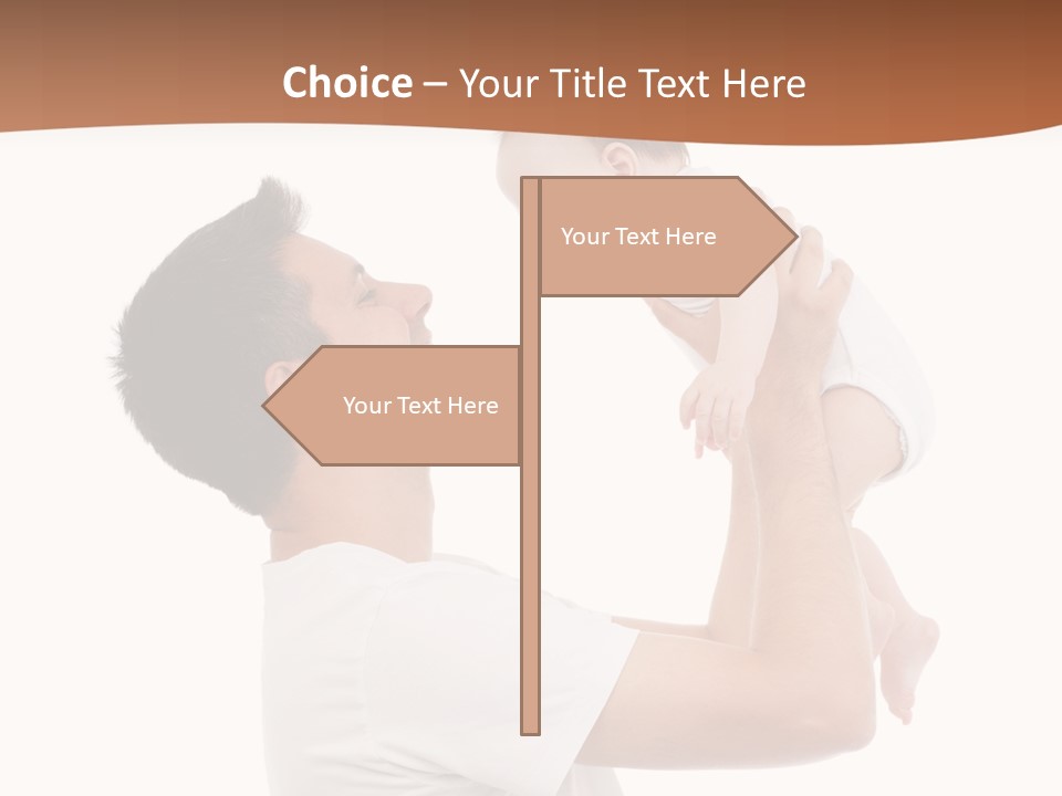 Gray Isolated On White Son PowerPoint Template