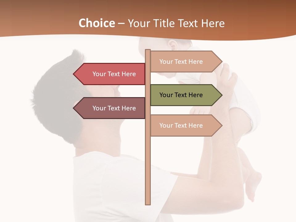 Gray Isolated On White Son PowerPoint Template