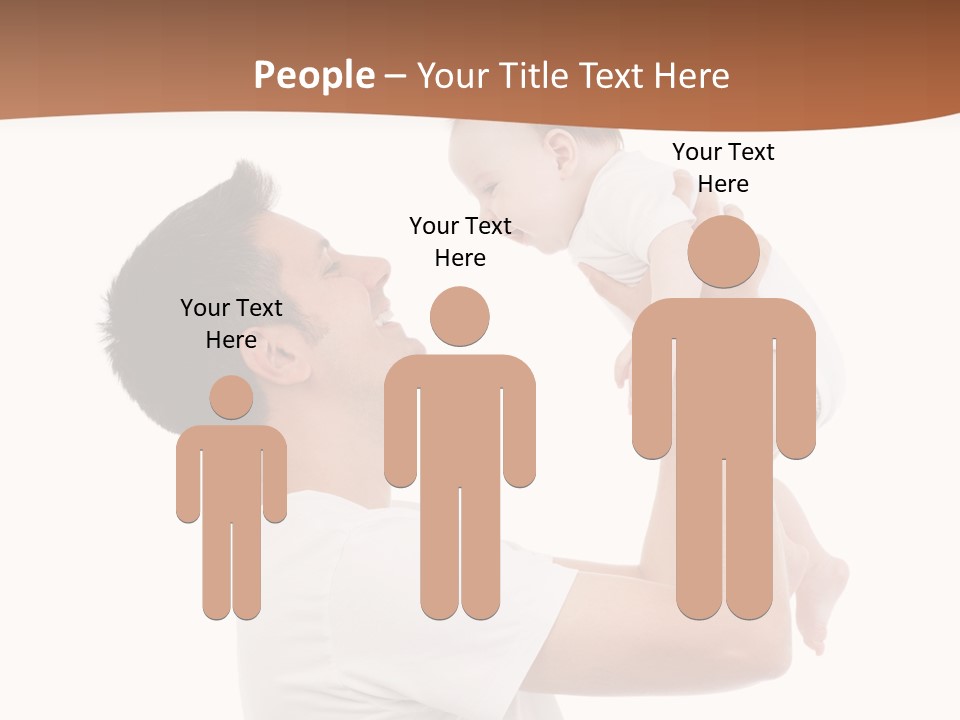 Gray Isolated On White Son PowerPoint Template