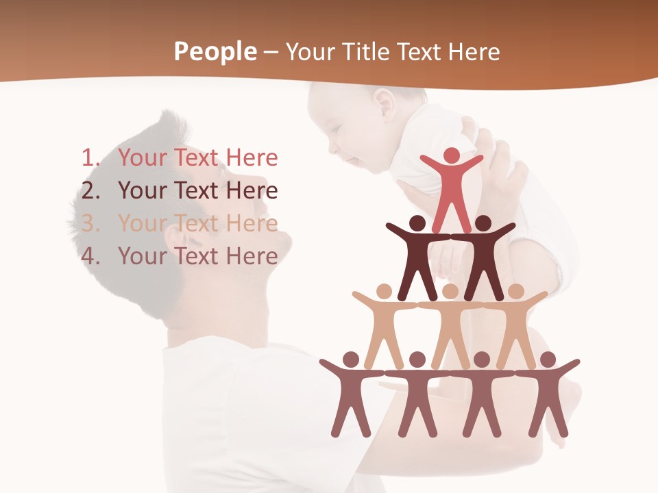 Gray Isolated On White Son PowerPoint Template