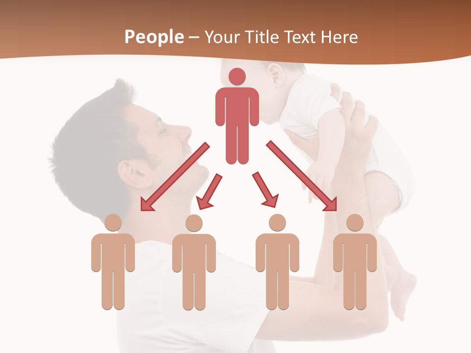 Gray Isolated On White Son PowerPoint Template