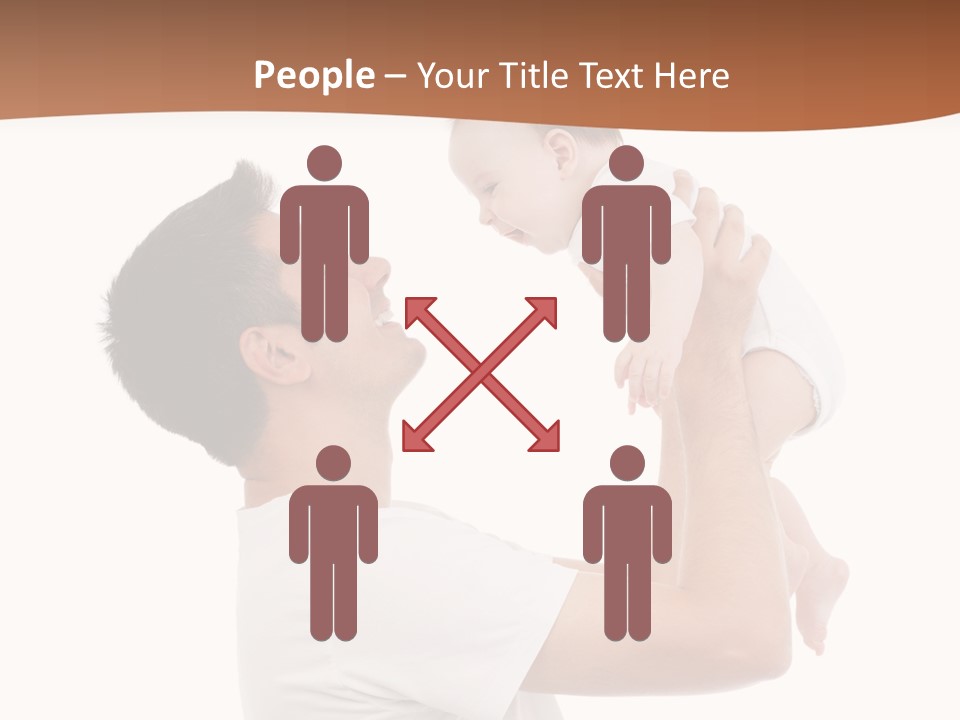 Gray Isolated On White Son PowerPoint Template