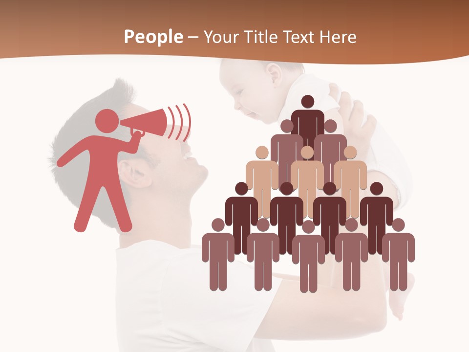 Gray Isolated On White Son PowerPoint Template