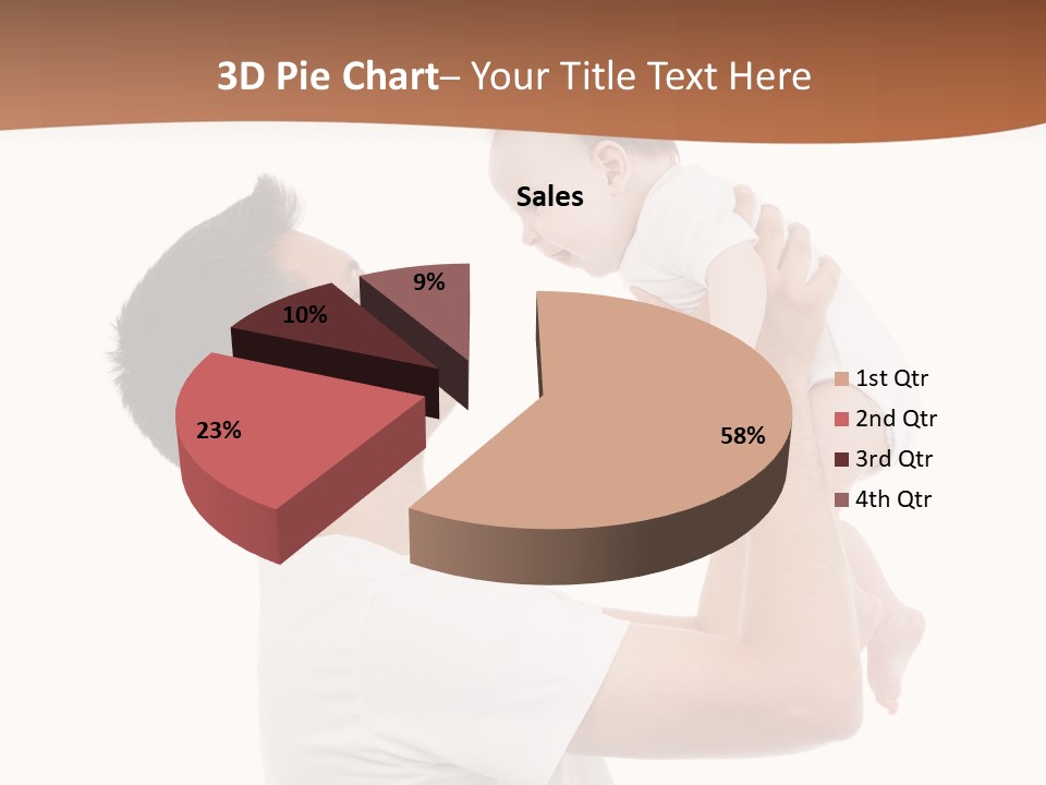 Gray Isolated On White Son PowerPoint Template