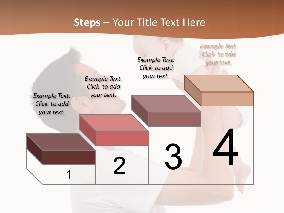 Gray Isolated On White Son PowerPoint Template