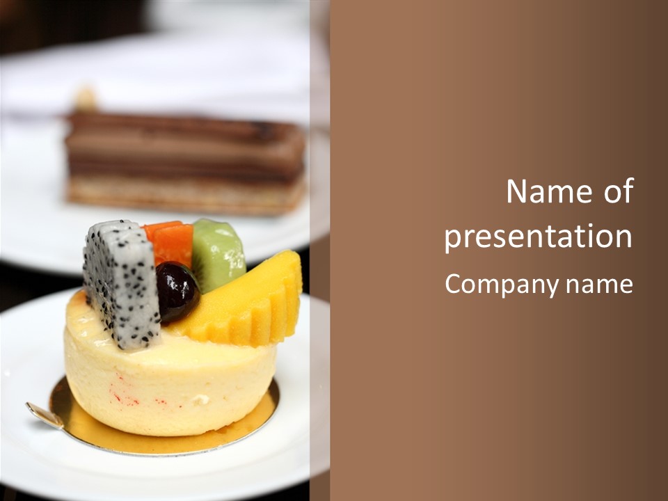 Dessert Presentation Freshness PowerPoint Template