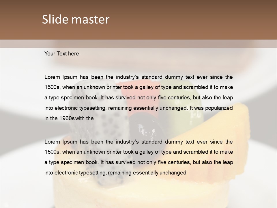 Dessert Presentation Freshness PowerPoint Template