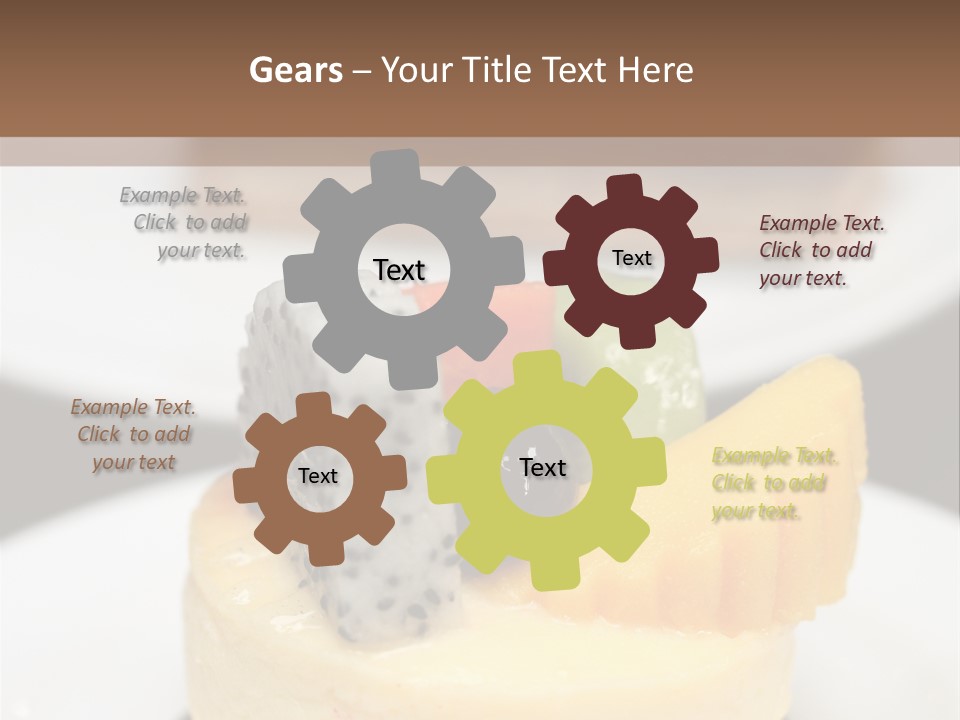 Dessert Presentation Freshness PowerPoint Template