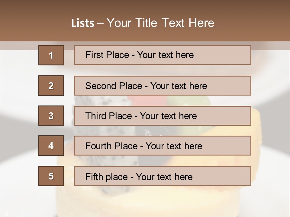 Dessert Presentation Freshness PowerPoint Template
