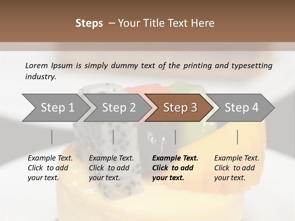 Dessert Presentation Freshness PowerPoint Template