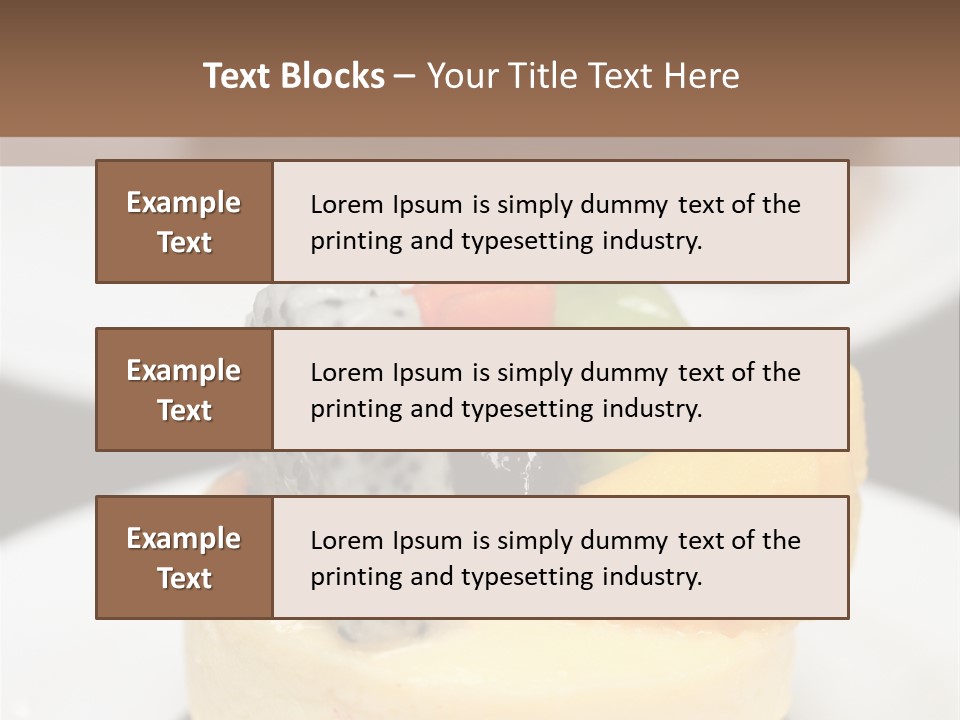 Dessert Presentation Freshness PowerPoint Template
