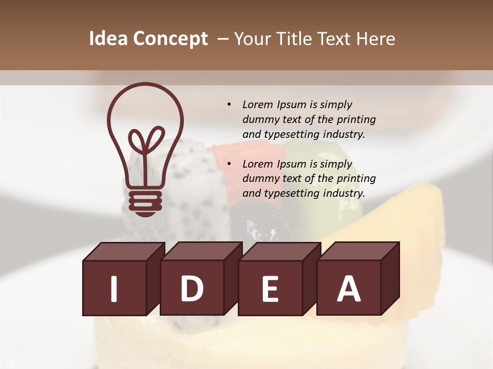 Dessert Presentation Freshness PowerPoint Template