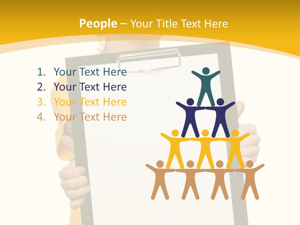 Cheerful People Smile PowerPoint Template