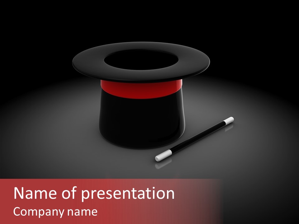 Wand Evening Acce Ory PowerPoint Template