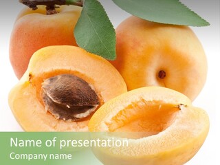 Apricot Juice Gourmet PowerPoint Template