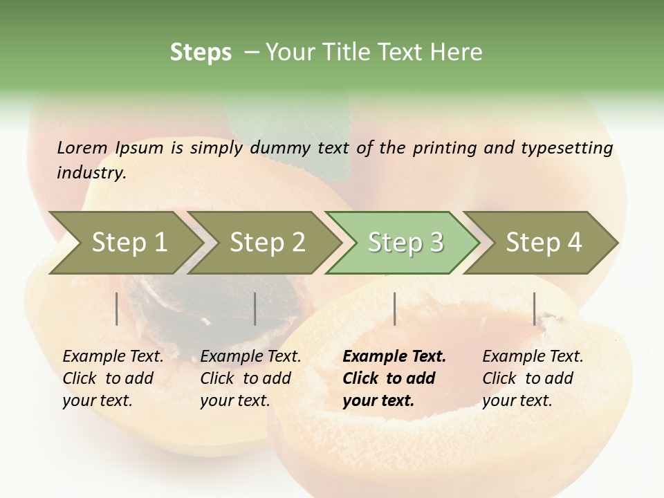 Apricot Juice Gourmet PowerPoint Template