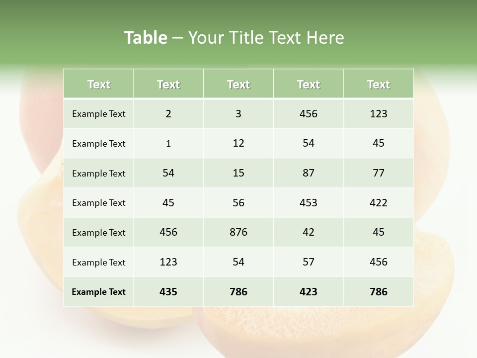 Apricot Juice Gourmet PowerPoint Template