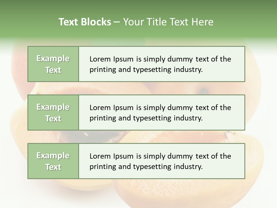 Apricot Juice Gourmet PowerPoint Template