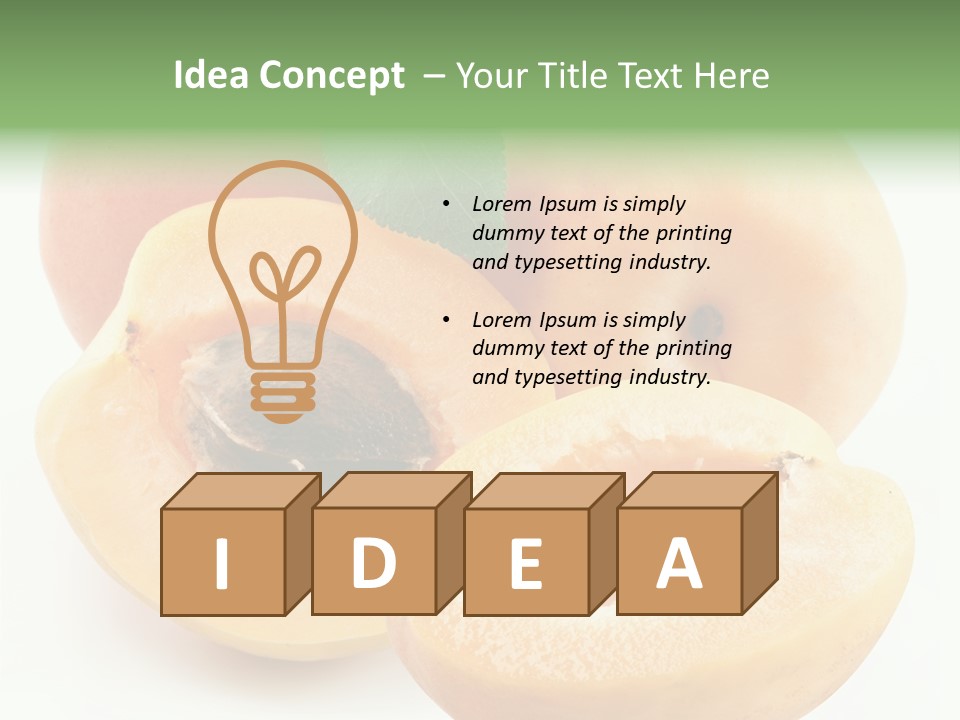 Apricot Juice Gourmet PowerPoint Template