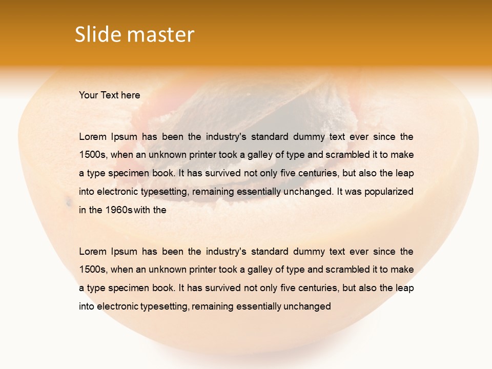 Ripe Half Snack PowerPoint Template