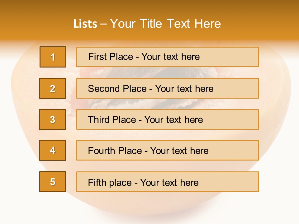 Ripe Half Snack PowerPoint Template