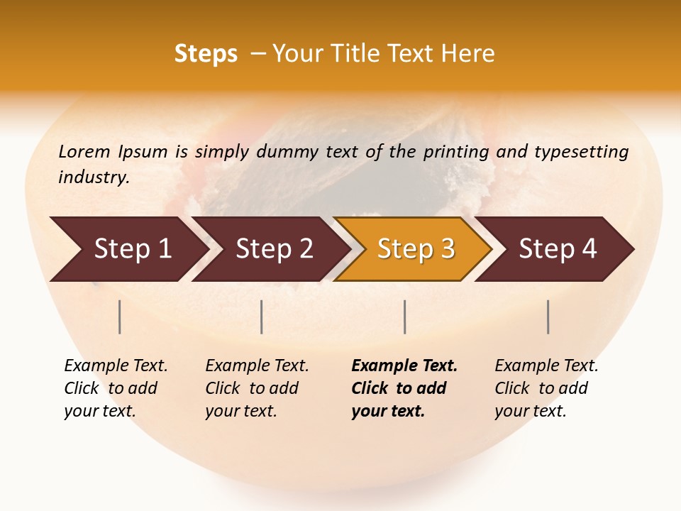 Ripe Half Snack PowerPoint Template