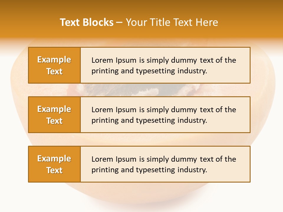 Ripe Half Snack PowerPoint Template