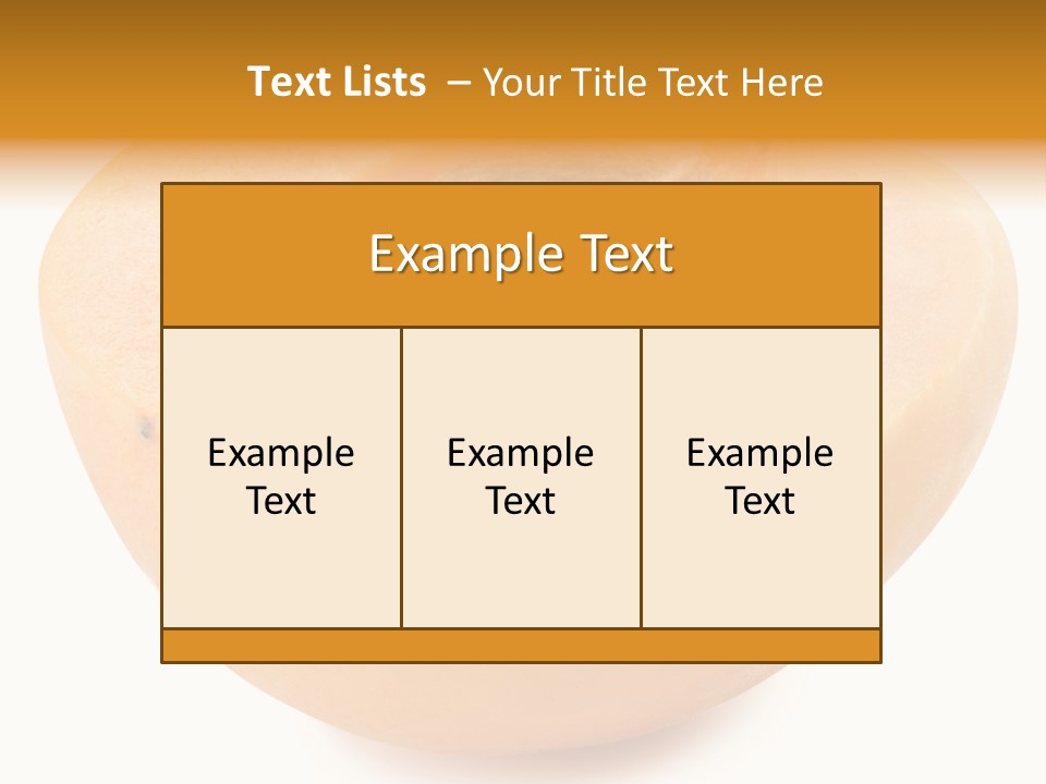 Ripe Half Snack PowerPoint Template